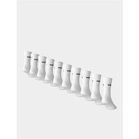 Adidas Sportswear Linear Crew Sock 10 Pair Pack - White