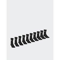 Adidas Sportswear Linear Cushioned Crew Sock 10 Pair Pack - Black