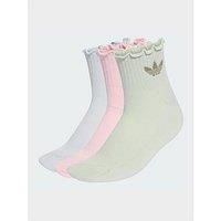 Adidas Originals Ruffle Socks 3 Pairs - Multi