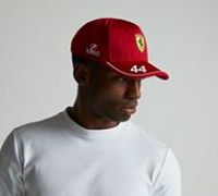 F1 Team 2025 Hamilton Baseball Cap Adult - dark cherry