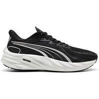 Puma Velocity Nitro 4 Mens Running Shoes Black Cushioned Sports Comfort Trainers