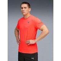 Puma Mens Training Essentials Solid Cat T-Shirt - Red