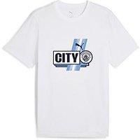 Puma Mens Manchester City 25/26 Culture T-Shirt - White