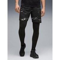 Puma Mens Running Velocity Printed Shorts - Black