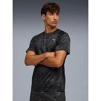 Puma Mens Running Velocity Printed T-Shirt - Black