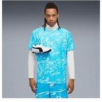 Puma Mens Running Velocity Printed T-Shirt - Blue