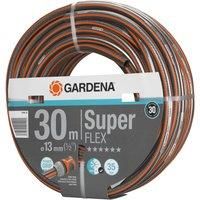 Gardena SuperFlex Premium Hose Pipe 1/2" / 12.5mm 30m Black / Orange