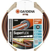 Gardena SuperFlex Premium Hose Pipe 1/2" / 12.5mm 30m Black / Orange