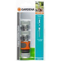 GARDENA connection set: Tap connection set for 13 mm (1/2 Inch) and 15 mm (5/8 Inch) water hoses, simple, tool-free connection (18286-20)