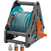 Gardena Hose Pipe Reel 30 Set, Fittings -  Spray Nozzle, Connector & Adapter 15m