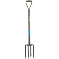 GARDENA NatureLine Digging Fork: Digging fork for turning over and loosening soil, of FSC-certified ashwood, ergonomic D handle (17002-20)