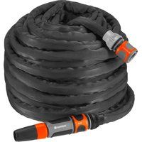 GARDENA 18438-20 Textile Hose Liano Set Flexible and Robust Garden Hose Made of Textile Fabric, Hose Ideal for Balcony and Terrace, No Bending or Twisting, 30 m