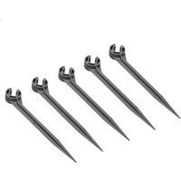 Gardena Micro Drip System Pipe Clip: To secure and feed the distribution pipe in the ground, for pipes with 13 mm diameter (1/2 inch), contents: 10 pieces (13208-20)