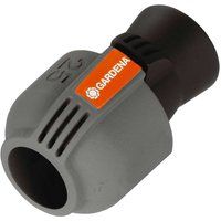 Gardena Sprinklersystem Connector: Connecting piece for pipe connections and for direct connection to the domestic water supply, 25 mm x 3/4” female threads, Quick&Easy connection technology (2761-20)