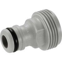 Gardena Accessory Adapter, Push-in Connector for The Original Gardena System Irrigation Devices with Female Threading, Fits 26.5 mm (G 3/4 Inch) Threads, Packaged (2921-20)