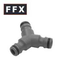 Gardena 2934-20 3-way Y Coupling, For Hose branching, Connections Along the Hose length, Adapting 19 mm (3/4 Inch) Hoses to 13 mm (1/2 Inch) Hoses for Simultaneous Use of a Single Water Source