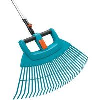 Gardena CS-Kunststoff-Fächerbesen XXL vario Sortiment Plastic Fan R.XXL Offer FSC 100%, Blue, 21 x 27.5 x 27.5 cm