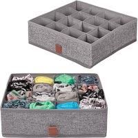 Alex Nash Grey 16 Section Drawer Organiser - 2 Options