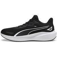 PUMA Unisex Skyrocket LITE Road Running Shoe, Black Black White, 9 UK