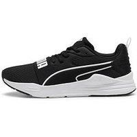 Puma Mens Wired Run Pure Trainers - Black/White