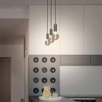 LEDVANCE Vintage 1906 Pendant Light Round E27, Chrome, Max. 25W (Led 15W), E27 Base, Round Canopy, Indoor Pendant Light, Combined with 1906 Vintage Lamps, Combined with Smart Lamps