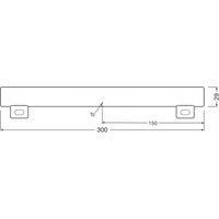 Osram Architectural LED Light Bulb Dimmable 300mm S14s 3W (27W Eqv) Warm White LEDinestra Opal