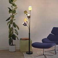 OSRAM Decor Felt Weaving Cans floor lamp, colourful, 5-bulb, E14