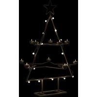 Metal Christmas Tree for Decoration Black 75 cm