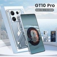 New GT10 Pro Original Smartphone 7.3HD 16G+1T 5G Dual Sim Cellphones 108MP 6800mAh Android 13 Cell Phone GPS Smart Mobile Phone