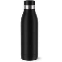 TEFAL BLUDROP Water Bottle, Reusable Stainless Steel Bottle, Hot and Cold Drinks, Dishwasher-Safe, Leak-Proof, 0.5 L, Black