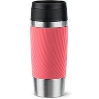 Tefal Travel Mug Classic Twist, Comfort Screw Lid, Quick Press, Soft-Touch Sleeve, Travel-Ready, Reusable, 100% Leak-Proof, Keeps Drinks Cold (8 hrs) and Hot (4 hrs), 360° Drinking, N2024410