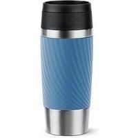 Tefal Travel Mug Classic Twist, Comfort Screw Lid, Quick Press, Soft-Touch Sleeve, Travel-Ready, Reusable, 100% Leak-Proof, Keeps Drinks Cold (8 hrs) and Hot (4 hrs), 360° Drinking, N2024510