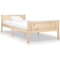 Bed Frame Solid Pinewood 100x200 cm