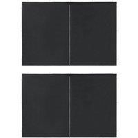 Berkfield Home Party Tent Sidewall 2 pcs with Zipper PE Anthracite in Black