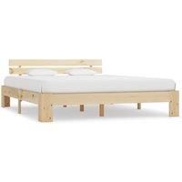 Bed Frame Solid Pine Wood 180x200 cm Super King