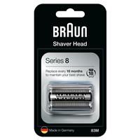 Braun Series 8 83M Electric Shaver Head Replacement - Silver - Compatible with Series 8