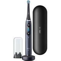 Oral-B Special Edition iO -8- Electric Toothbrush Rechargeable Designed by Braun, 1 High End Design Black Handle Using Revolutionary Magnetic Technology, Travel Case & 4X Extra Toothbrush Heads