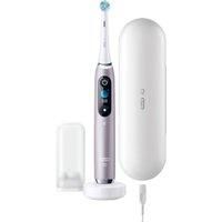 Oral-B iO9 Rose Ultimate Clean Electric Toothbrush for Adults with Magnetic Technology, Colour Display, 1 Toothbrush Head, 1 Case, 7 Cleaning Modes & 4x Extra Toothbrush Heads - Designed by Braun