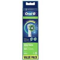Oral-B CrossAction Electric Toothbrush Replacement Heads with CleanMaximiser Technology, Pack of 4