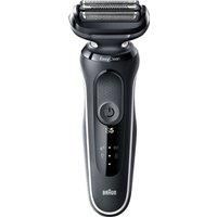 Braun Series 5 Electric Shaver for Men with Charging Stand, Beard Trimmer, Body Groomer, Wet & Dry, Rechargeable, Cordless Foil Razor, White, 50-W4650cs