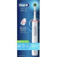 Oral B Pro 3 3000 Cross Action Toothbrush 360* Gum Pressure Control White New