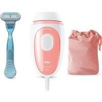 BRAUN Silk-expert Mini PL1014 IPL Hair Removal System - White & Pink, Pink,White