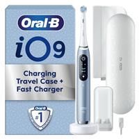 Oral-B iO9 Aqua Marine Special Edition - Come As You are Electric Toothbrush + Toothbrush Heads, Pack of 4 Counts