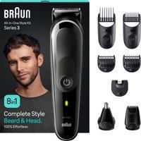 Braun All-In-One Style Kit Series 3 Mgk3440, 8-In1 Kit For Beard, Hair & More