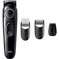 BRAUN Series 3 BRABT3420 Beard Trimmer - Black & Silver, Silver/Grey