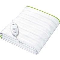 Beurer TS15 Ecologic+ heated underblanket | Ideal double electric blanket with elastic straps to fit it to your mattress | Easy-to-use | Machine washable | Soft and breathable | Size 152x122cm