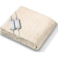 Monogram Heated Bedding, White, King Size