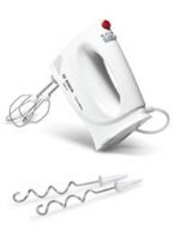 Bosch CleverMixx MFQ3030GB Hand Mixer, Plastic, 350 W - White