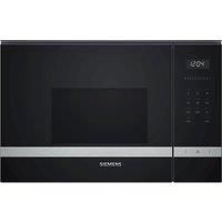 Siemens BF525LMS0B iQ500 20L Built In Microwave Oven For a 60cm Slim Depth Cabinet  Stainless Steel