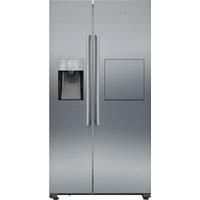Siemens Fridge Freezer KA93GAIDP American Style Frost Free Brushed Steel